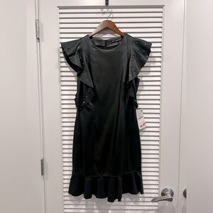 Zara Vegan Leather Dress / Color: Black / Size: Small / Ref 2398/053 / Nwt